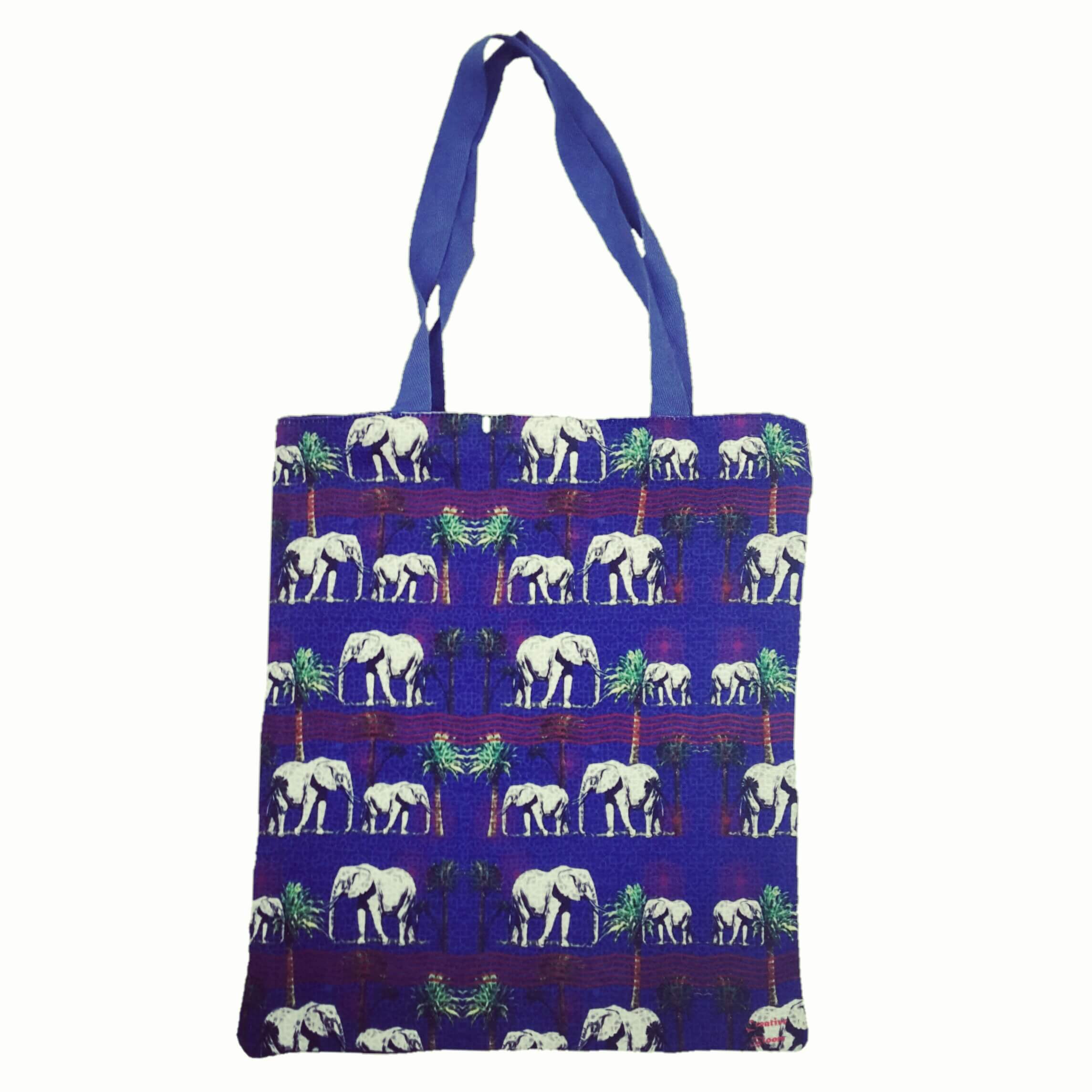 Elephants in the jungle Tote Bag