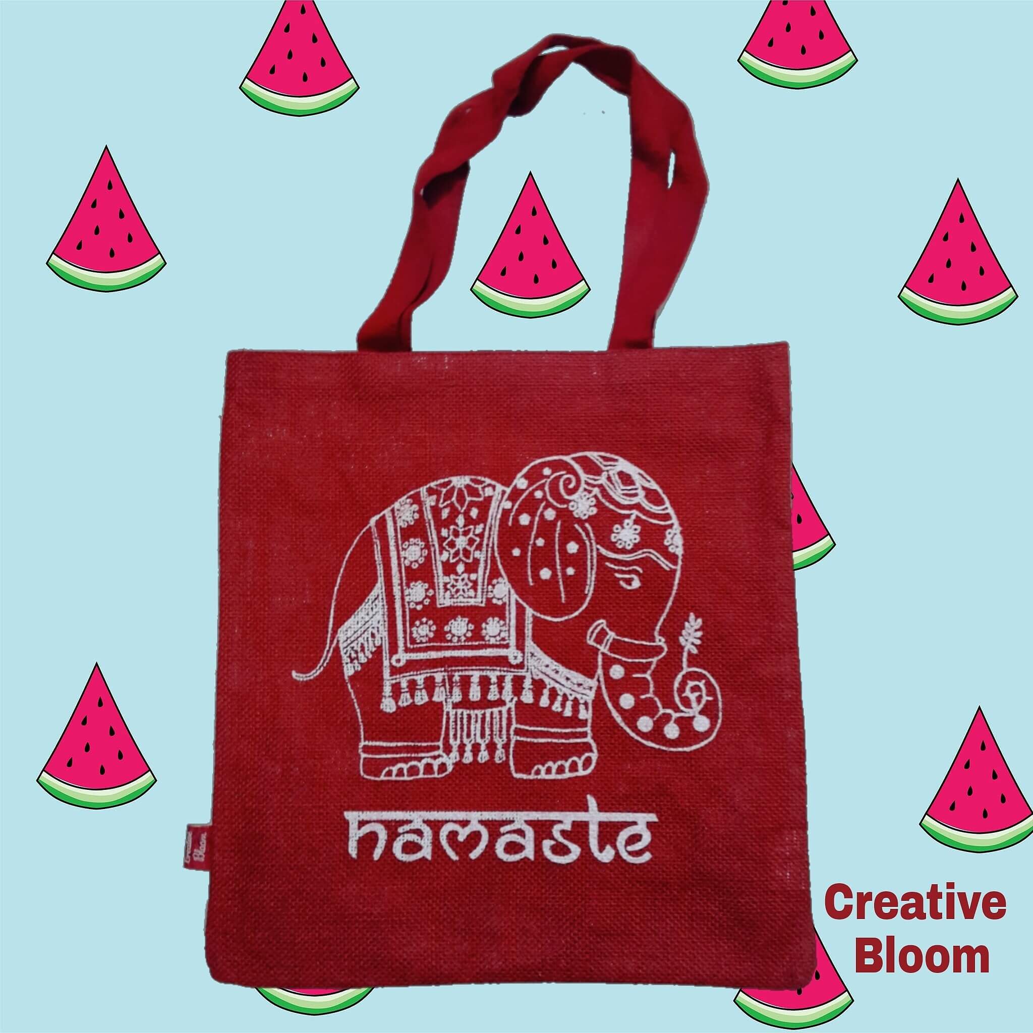 Baby elephant red Tote bag
