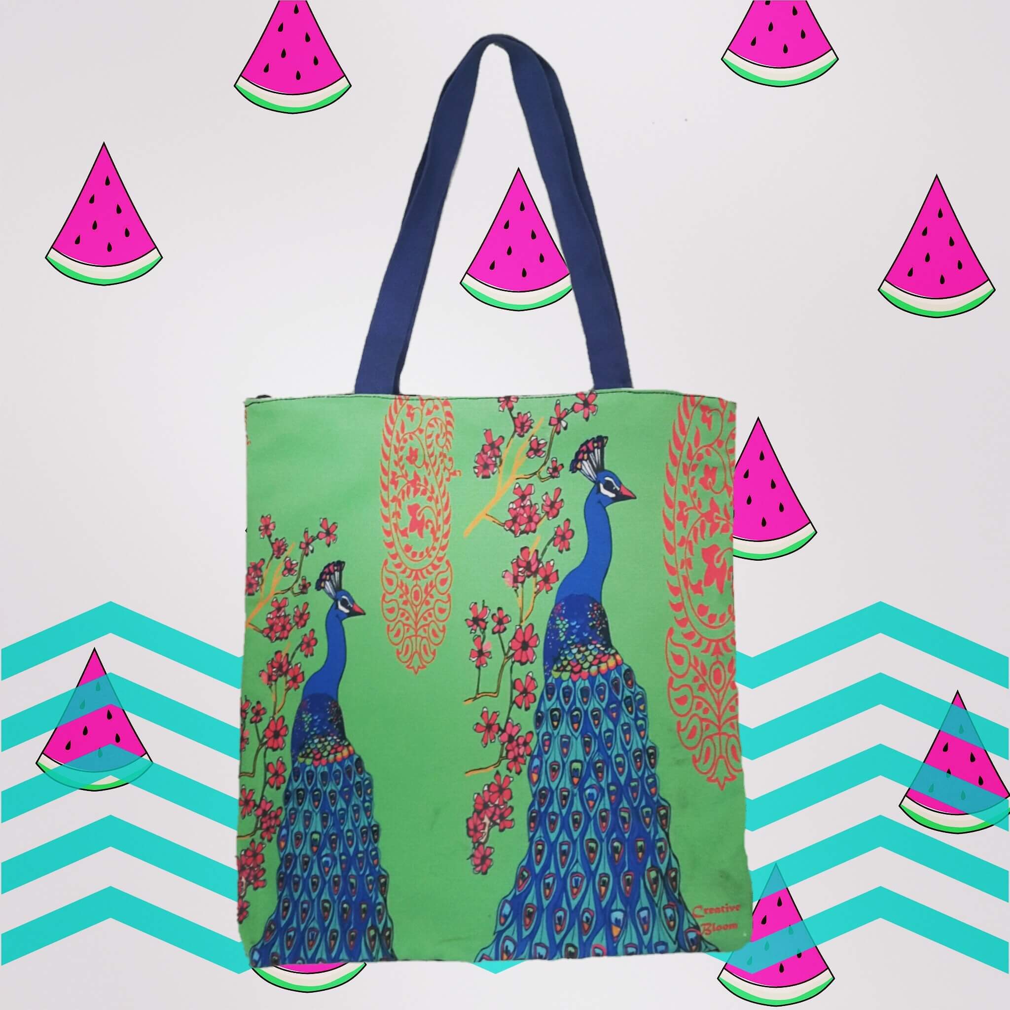Peacock-the pride of India Tote Bag