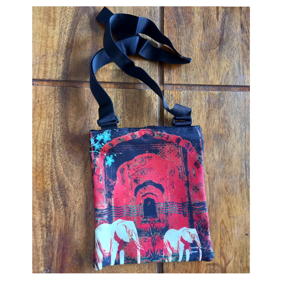 Majestic Elephants sling bag