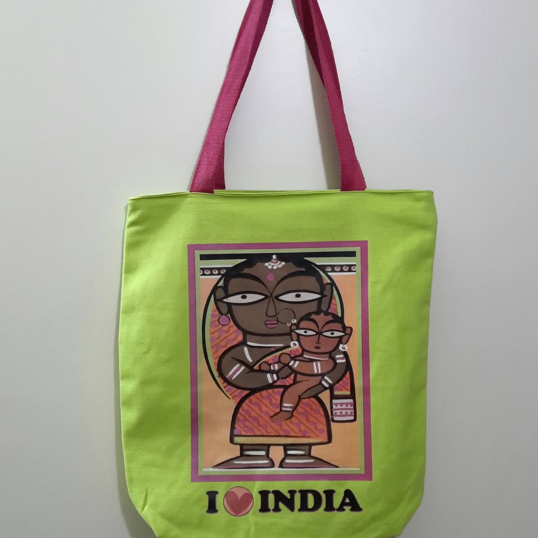 Art of India Tote Bag (Mint)