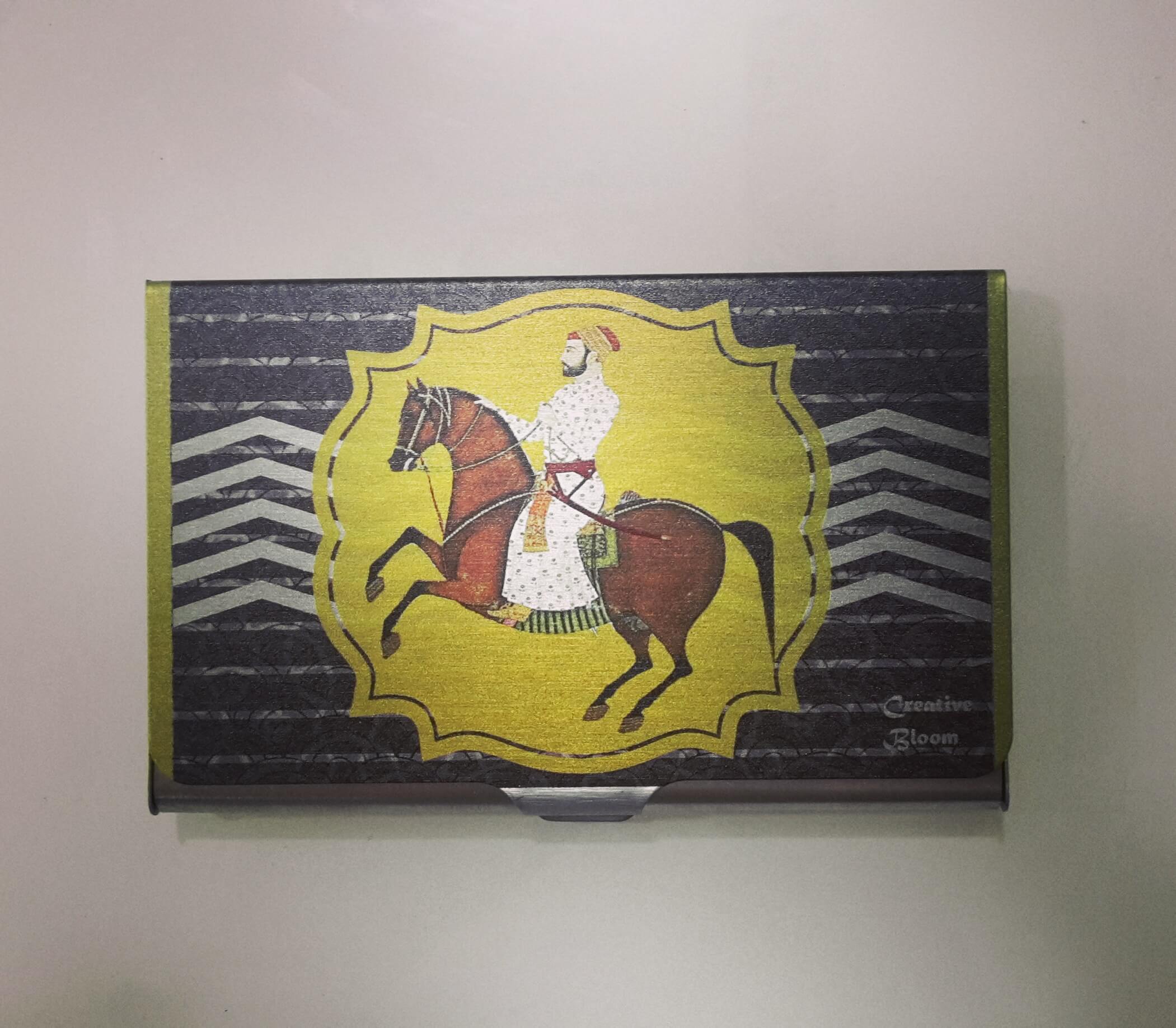 Royal horse rider (yellow) card holder