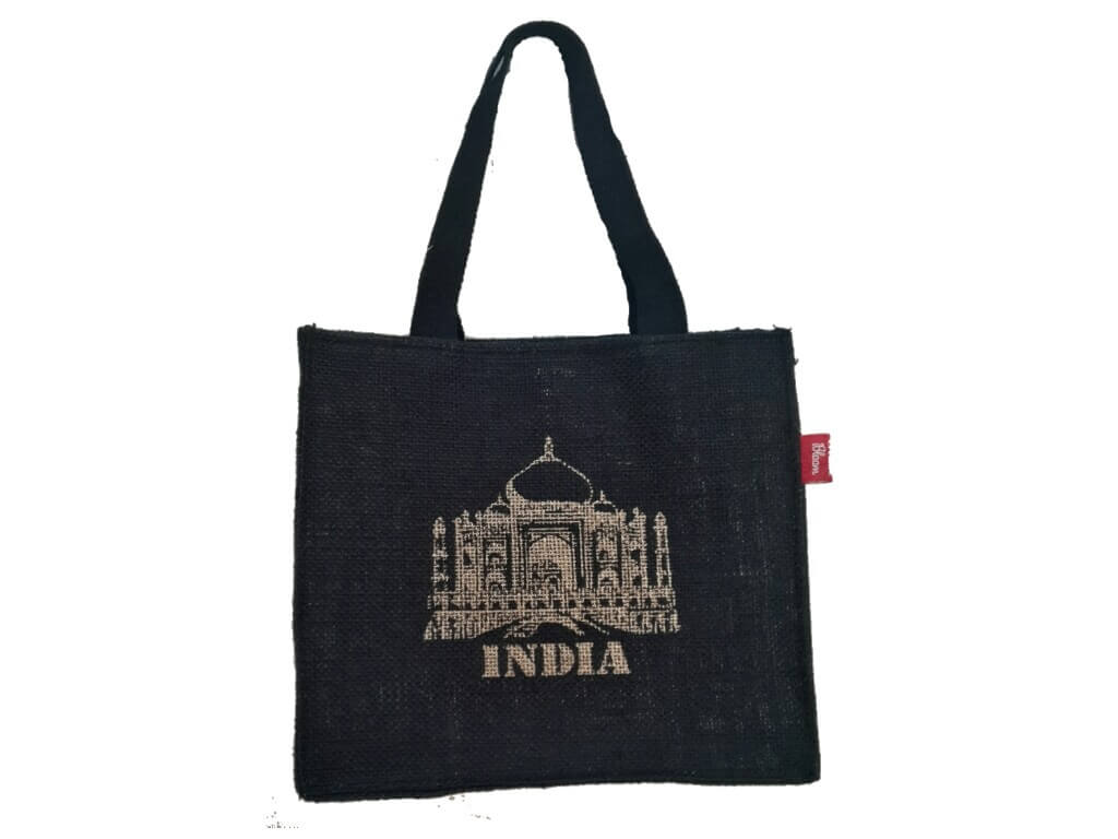 Taj Mahal India Jute Small Bag