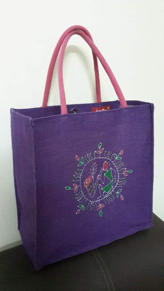 Hand painted Tiffin bags