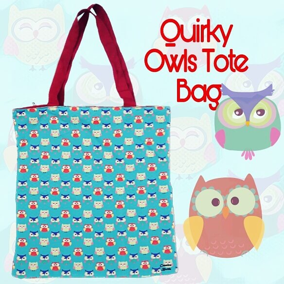 Quirky Owls Tote Bag